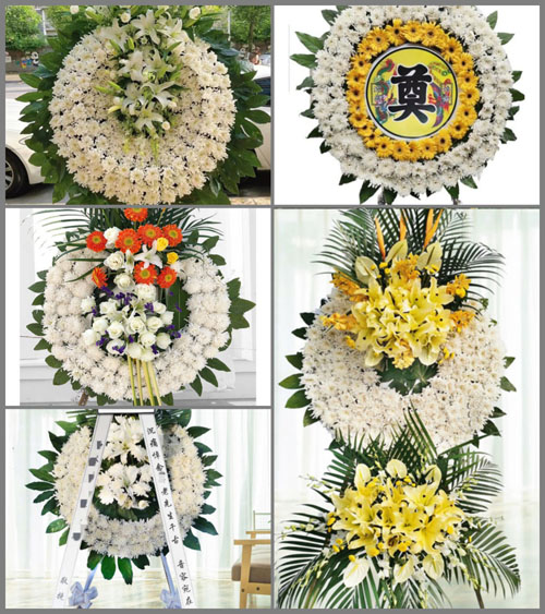 湖北襄阳市襄州区黄龙镇潘明村花圈速递
